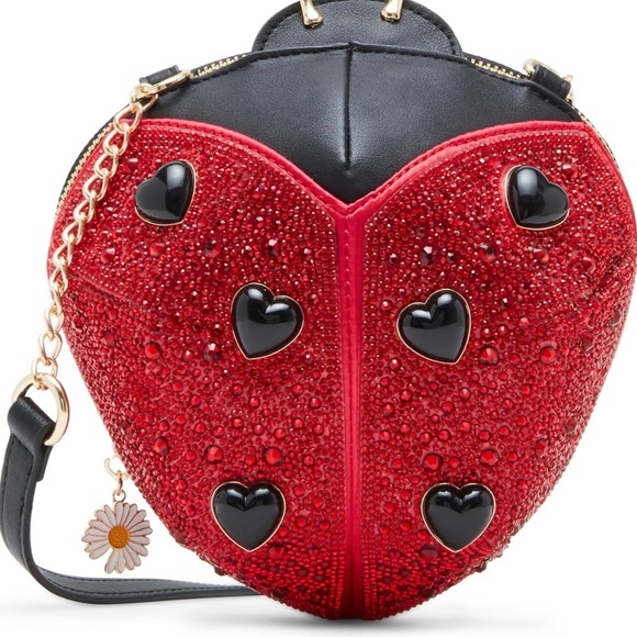 Betsey Johnson Handbags - Betsey Johnson Women's Lady in Red Kitsch Ladybug Cross Body Bag